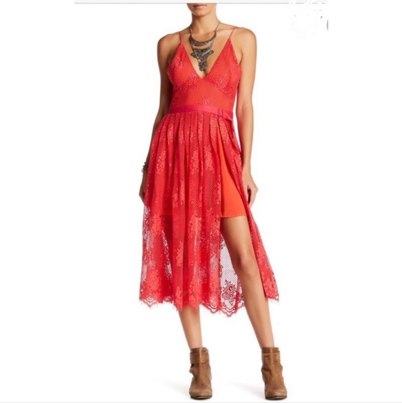 Free People matchpoint midi dress - Picture 1 of 6